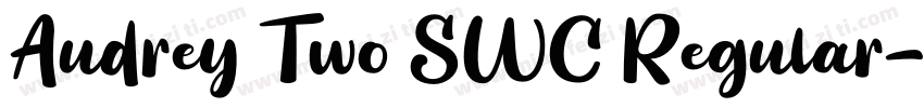Audrey Two SWC Regular字体转换